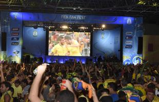 Cerca de 21 mil pessoas acompanharam da Fifa Fan Fest, em Belo Horizonte, a partida inaugural da Copa do Mundo