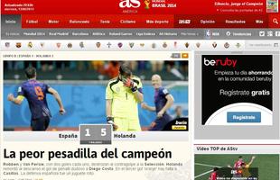 Jornal espanhol AS destaca: 'Pior pesadelo do campeo'