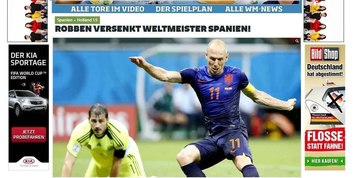 Alemo Bild: Robben afunda campees mundiais 