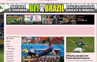 Jornal italiano La Gazzetta dello Sport: Show de Van Persie e Robben