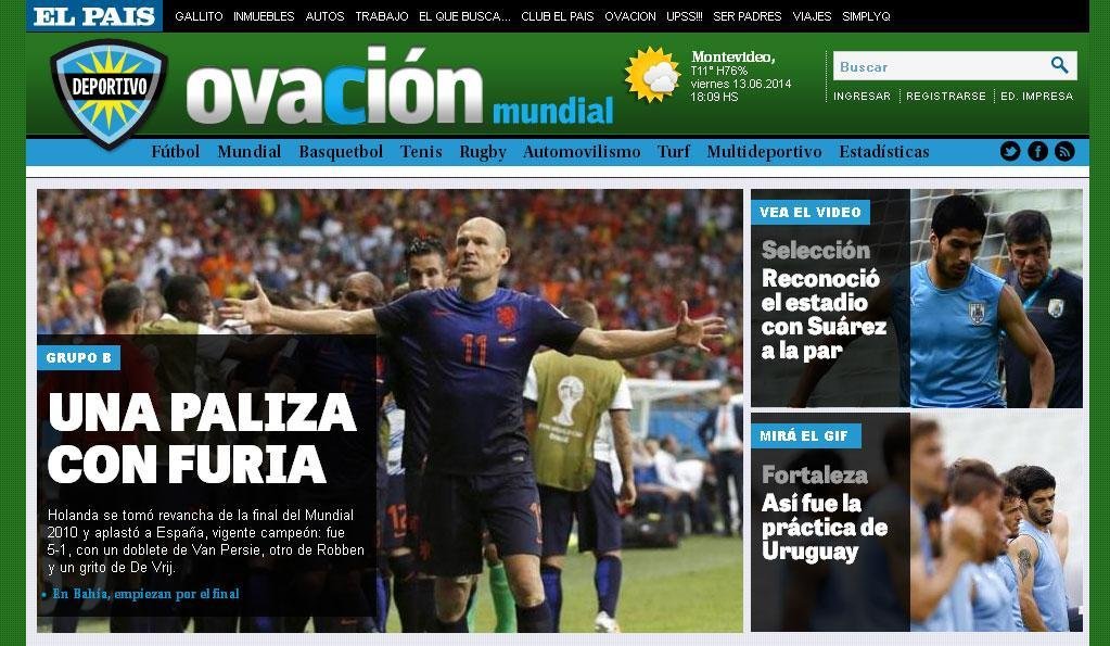 Jornal uruguaio Ovacin: Uma batida com fria