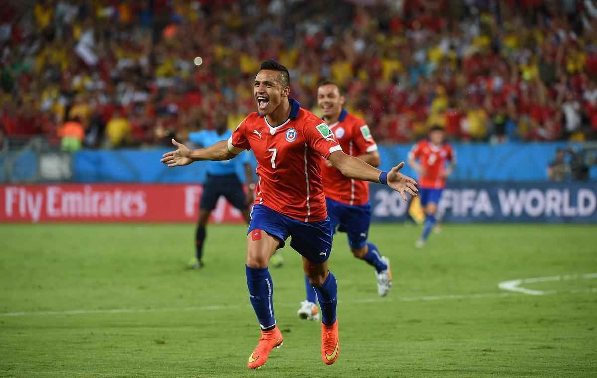 Imagens do jogo entre Chile e Austrlia, pelo Grupo B da Copa do Mundo, na Arena Pantanal, em Cuiab