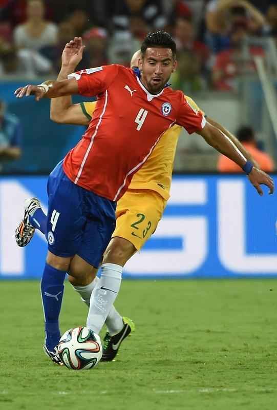 Imagens do jogo entre Chile e Austrlia, pelo Grupo B da Copa do Mundo, na Arena Pantanal, em Cuiab
