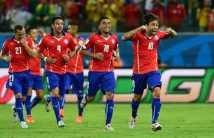 Imagens do jogo entre Chile e Austrlia, pelo Grupo B da Copa do Mundo, na Arena Pantanal, em Cuiab