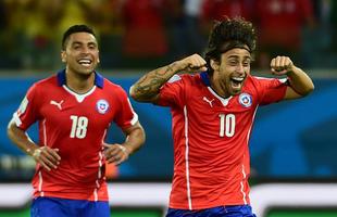 Imagens do jogo entre Chile e Austrlia, pelo Grupo B da Copa do Mundo, na Arena Pantanal, em Cuiab