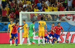 Imagens do jogo entre Chile e Austrlia, pelo Grupo B da Copa do Mundo, na Arena Pantanal, em Cuiab