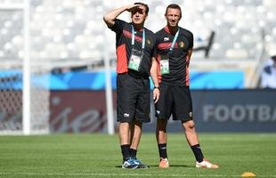 Sele��o Belga treina no Mineir�o, palco do duelo contra Arg�lia, pelo Grupo H da Copa