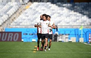 Sele��o Belga treina no Mineir�o, palco do duelo contra Arg�lia, pelo Grupo H da Copa