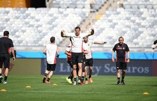 Sele��o Belga treina no Mineir�o, palco do duelo contra Arg�lia, pelo Grupo H da Copa