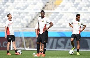 Sele��o Belga treina no Mineir�o, palco do duelo contra Arg�lia, pelo Grupo H da Copa
