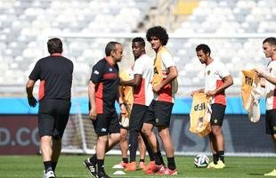 Sele��o Belga treina no Mineir�o, palco do duelo contra Arg�lia, pelo Grupo H da Copa