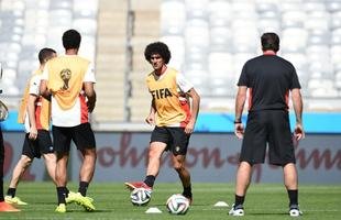 Sele��o Belga treina no Mineir�o, palco do duelo contra Arg�lia, pelo Grupo H da Copa