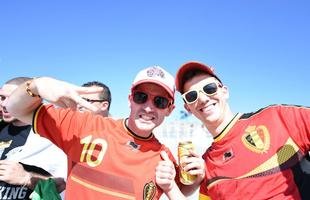 Sele��o Belga treina no Mineir�o, palco do duelo contra Arg�lia, pelo Grupo H da Copa