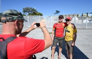 Sele��o Belga treina no Mineir�o, palco do duelo contra Arg�lia, pelo Grupo H da Copa