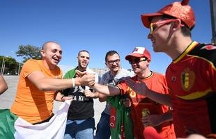 Sele��o Belga treina no Mineir�o, palco do duelo contra Arg�lia, pelo Grupo H da Copa