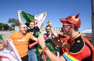 Sele��o Belga treina no Mineir�o, palco do duelo contra Arg�lia, pelo Grupo H da Copa