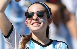 Torcedores mostraram muita empolga��o nas arquibancadas do Mineir�o, neste s�bado