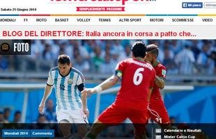Corriere Dello Sport, da It�lia - Magia de Messi contra o Ir� classifica Argentina