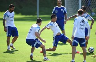 Treinador Alejandro Sabella comandou treinamento para os jogadores reservas