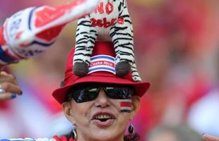 Imagens de torcedores no Mineiro na partida pelo Grupo D da Copa entre Costa Rica e Inglaterra