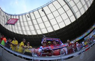 Imagens de torcedores no Mineiro na partida pelo Grupo D da Copa entre Costa Rica e Inglaterra