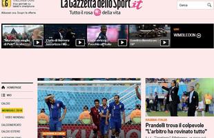 'La Gazzetta dello Sport', da Itlia, lembrou das polmicas no jogo da desclassificao