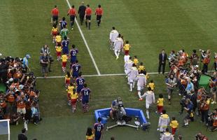 Imagens do jogo entre Japo e Colmbia, em Cuiab, pelo Grupo C da Copa do Mundo