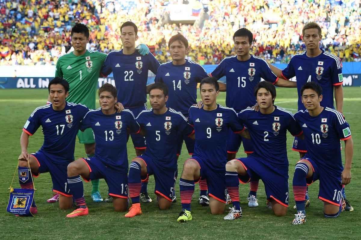 Imagens do jogo entre Japo e Colmbia, em Cuiab, pelo Grupo C da Copa do Mundo