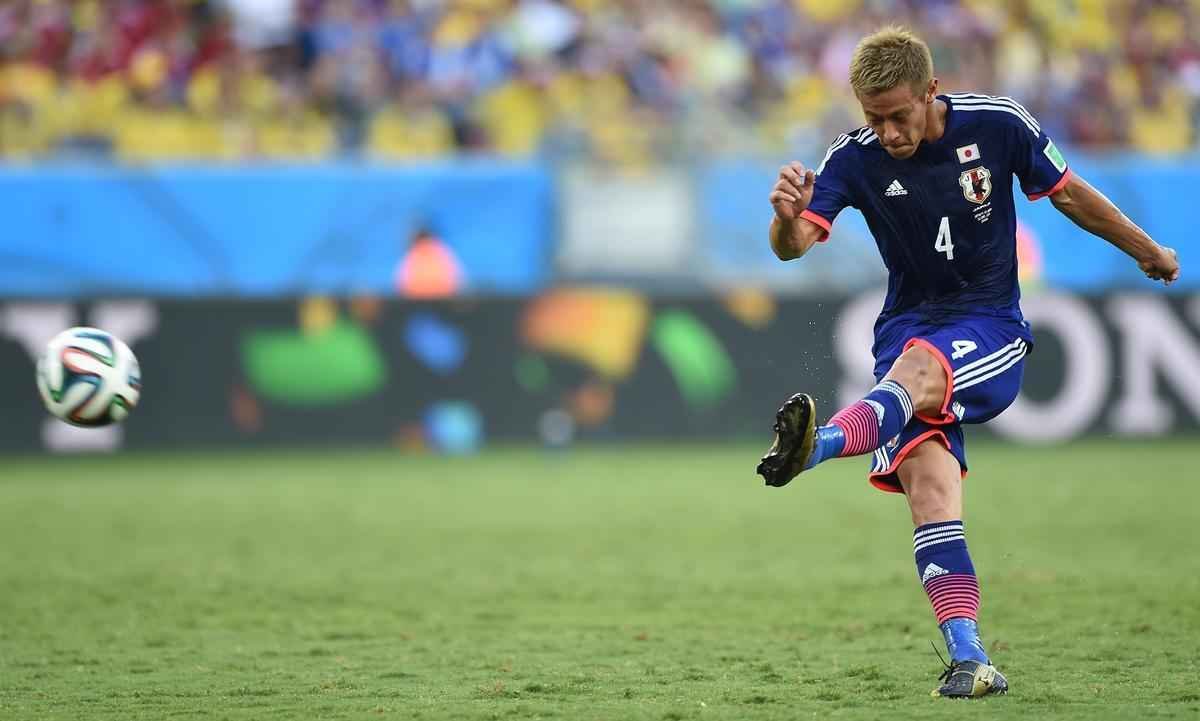 Imagens do jogo entre Japo e Colmbia, em Cuiab, pelo Grupo C da Copa do Mundo