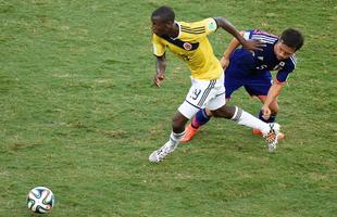 Imagens do jogo entre Japo e Colmbia, em Cuiab, pelo Grupo C da Copa do Mundo