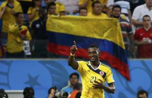 Imagens do jogo entre Japo e Colmbia, em Cuiab, pelo Grupo C da Copa do Mundo