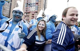 Chegada dos torcedores argentinos ao Estdio Beira-Rio, em Porto Alegre, para jogo contra a Nigria pela Copa