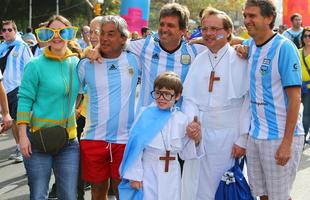 Chegada dos torcedores argentinos ao Estdio Beira-Rio, em Porto Alegre, para jogo contra a Nigria pela Copa