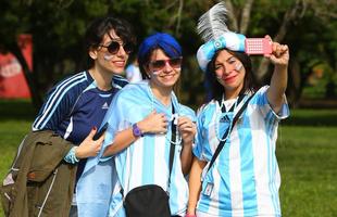 Chegada dos torcedores argentinos ao Estdio Beira-Rio, em Porto Alegre, para jogo contra a Nigria pela Copa