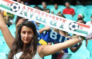 Fotos da torcida que acompanha o jogo entre Bsnia Herzegvina e Ir