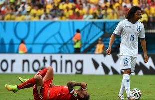 Imagens da partida entre Honduras e Sua pelo Grupo E da Copa do Mundo