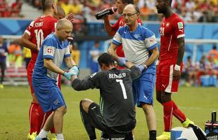 Imagens da partida entre Honduras e Sua pelo Grupo E da Copa do Mundo