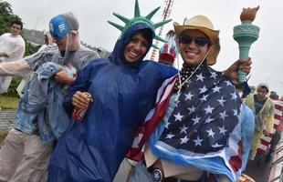 Fotos: torcidas de Estados Unidos e Alemanha na Arena Pernambuco