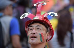 Fotos da torcida entre Portugal e Gana em Braslia