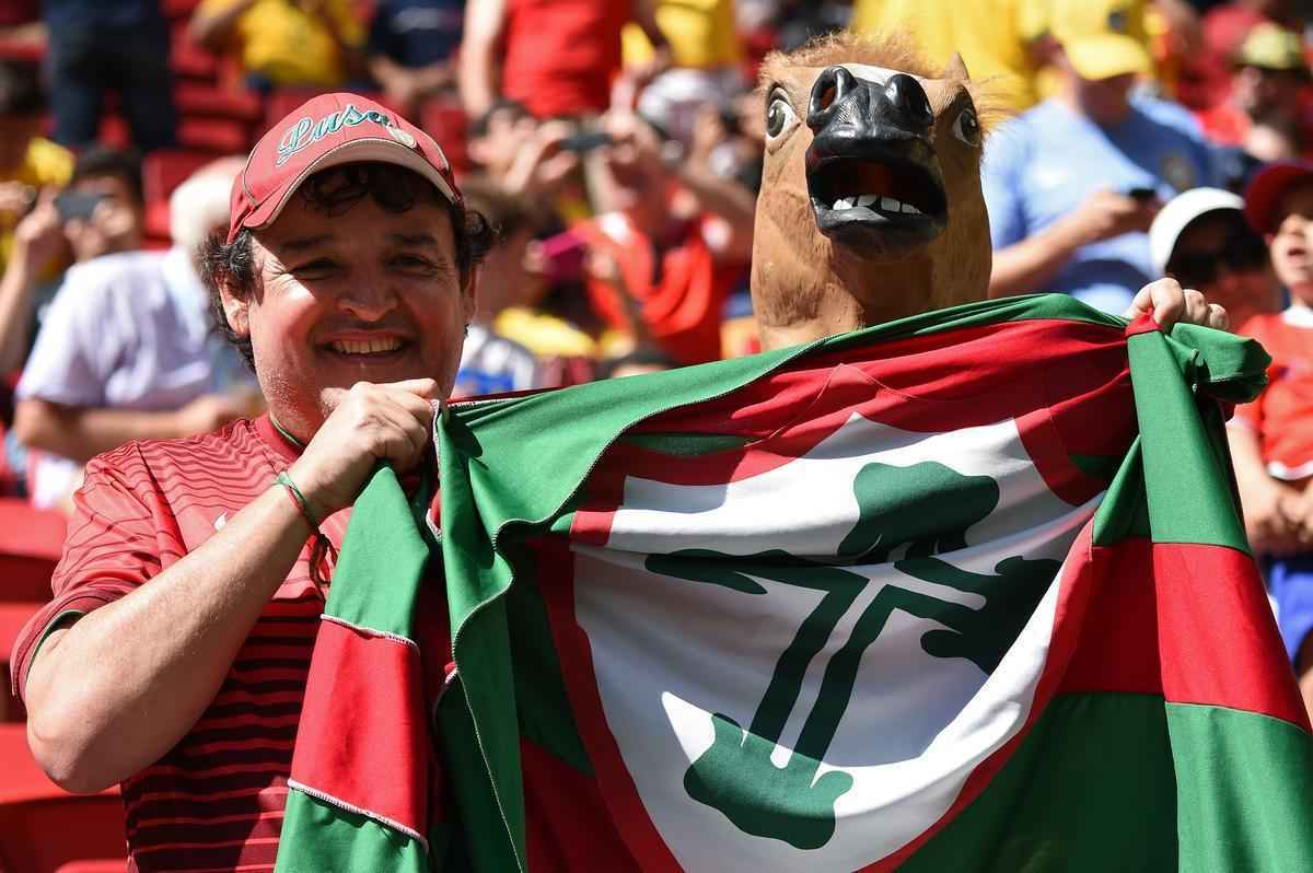 Fotos da torcida entre Portugal e Gana em Braslia