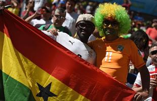 Fotos da torcida entre Portugal e Gana em Braslia