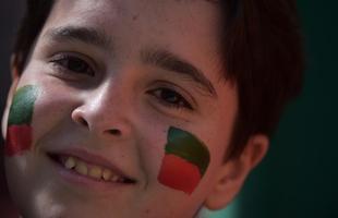 Fotos da torcida entre Portugal e Gana em Braslia