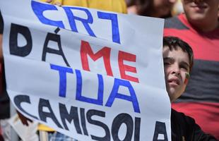 Fotos da torcida entre Portugal e Gana em Braslia