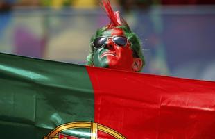 Fotos da torcida entre Portugal e Gana em Braslia