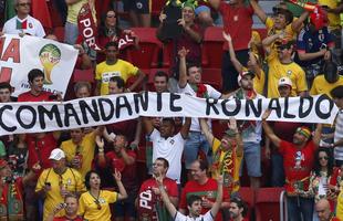 Fotos da torcida entre Portugal e Gana em Braslia