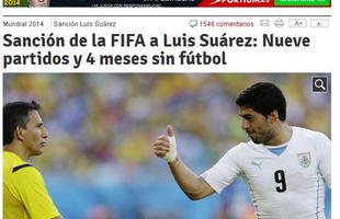 Mundo Deportivo tambm repercute a punio ao uruguaio