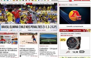 A Bola (Portugal) - 'Brasil elimina Chile nos pnaltis'