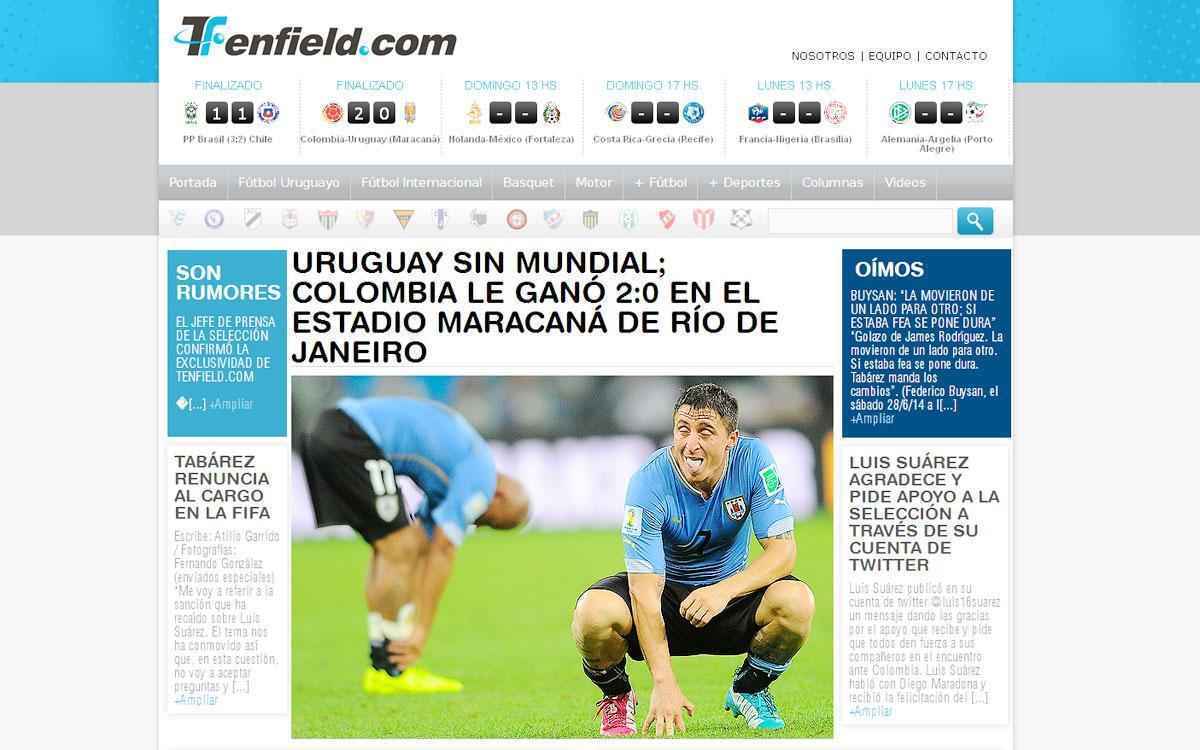 Tenfield (Uruguai) - 'Uruguai sem Mundial'