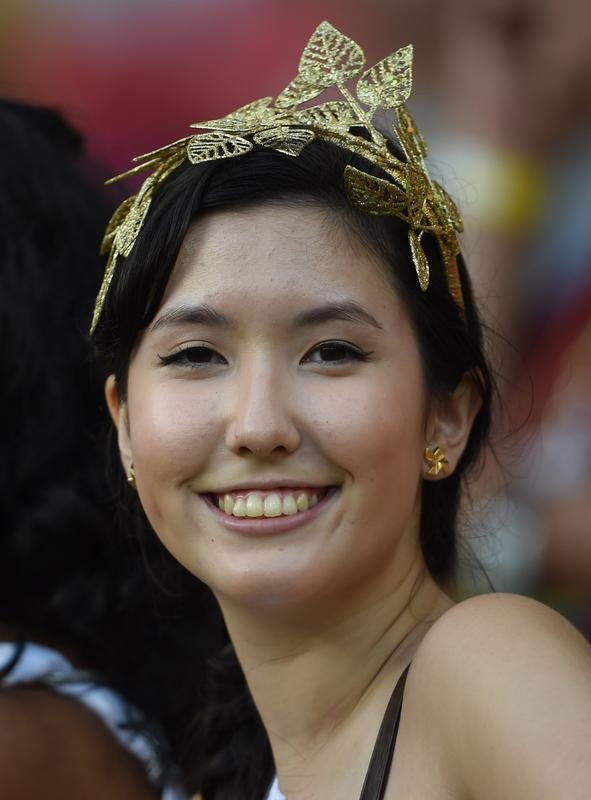 Belas mulheres acompanharam a partida entre Costa Rica e Grcia