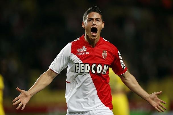 O Monaco contratou James por 45 milhes de euros. Na primeira temporada, o meia-atacante j somou 10 gols e 13 assistncias em 38 jogos